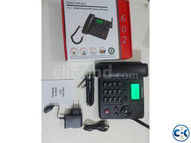 FWP 602 Dual Sim Land Phone Auto Call Record FM Radio large image 2