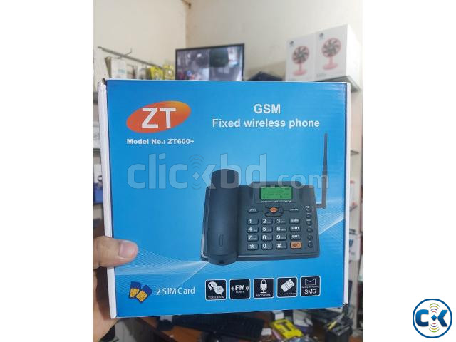Land Phone Zt600 Plus Auto Call Record FM Radio large image 1