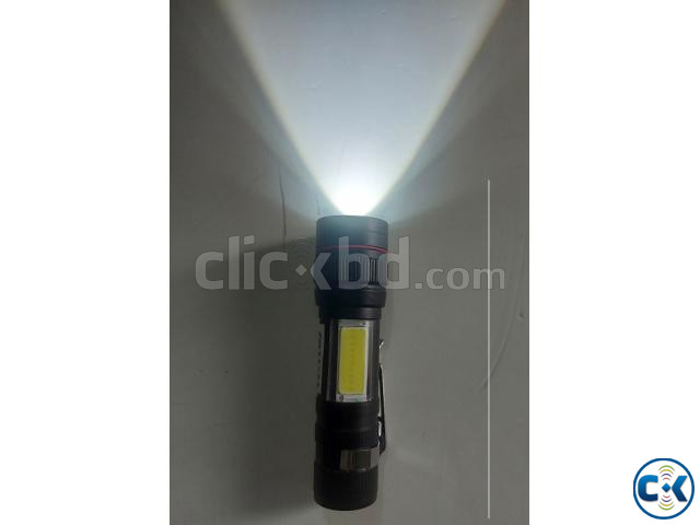 AR245 Mini Zoom Torch Light Flashlight Rechargeable large image 3
