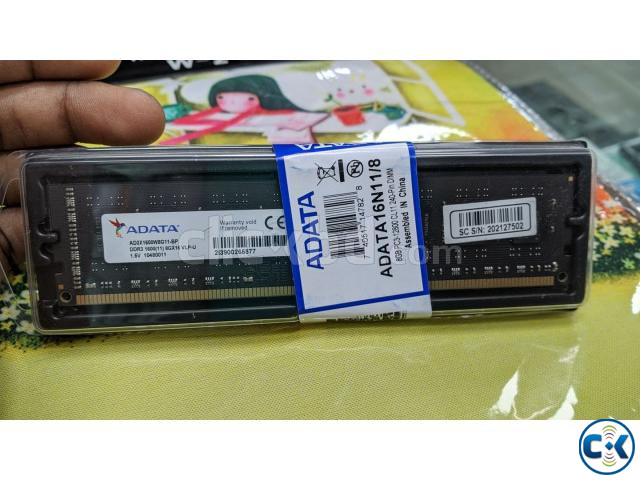 Adata 8GB Desktop DDR3 Ram 1600Mhz Warranty 2 Year large image 0