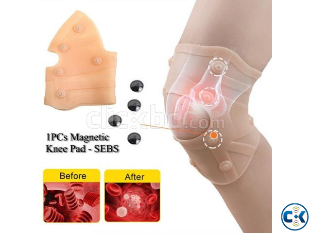 1 Pair Silicone Knee Pads Support Magnetic large image 0