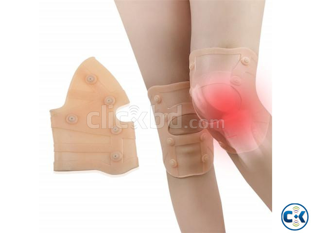 1 Pair Silicone Knee Pads Support Magnetic large image 2