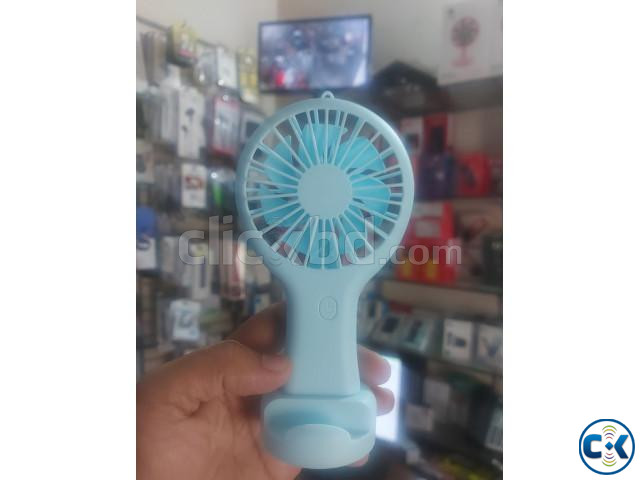 F1 Mini Handy Fan Rechargeable With Stand large image 3