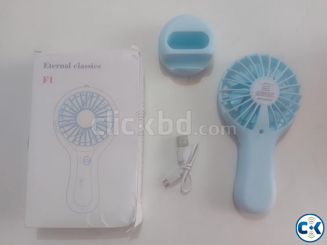 F1 Mini Handy Fan Rechargeable With Stand large image 4