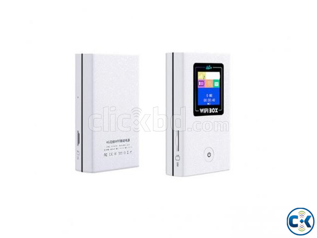 MF909 4G Wifi Pocket Router Power Bank 6800mAh With Sim Card large image 2