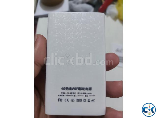 MF909 4G Wifi Pocket Router Power Bank 6800mAh With Sim Card large image 4