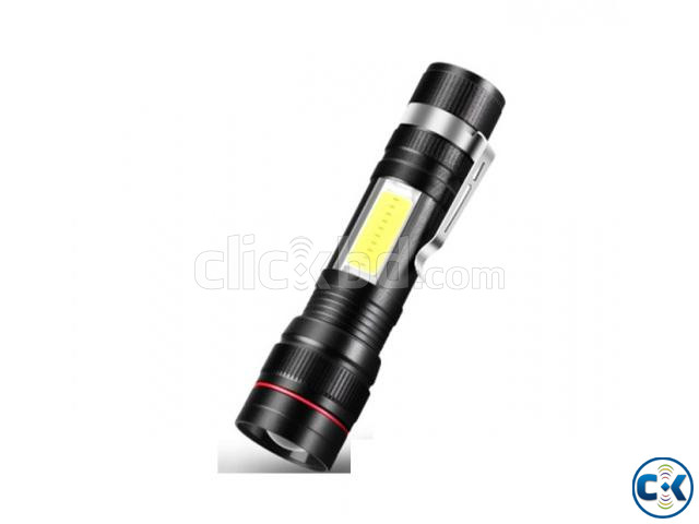 AR245 Mini Zoom Torch Light Flashlight Rechargeable large image 0