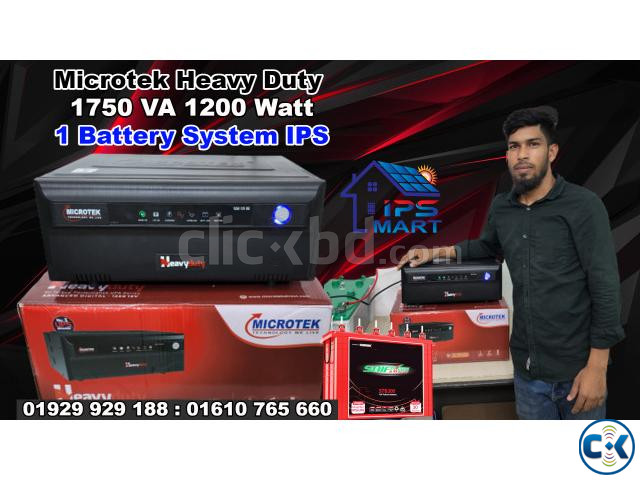 Microtek Heavy Duty 1750 VA 1200 Watt IPS 1 Battery System large image 0