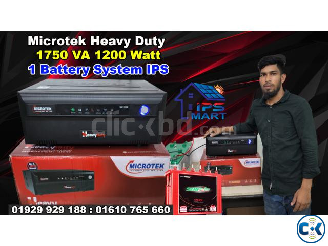 Microtek Heavy Duty 1750 VA 1200 Watt IPS 1 Battery System large image 2