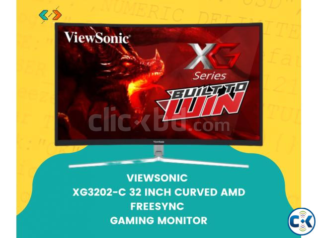 VIEWSONIC XG3202-C 32 INCH CURVED AMD FREESYNC GAMING MONITO large image 0