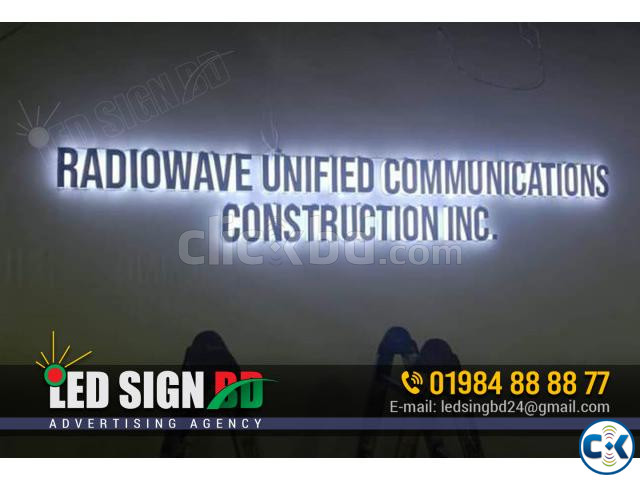 SS Acrylic Letter with RGB 3D LED Signage Working Making S large image 2