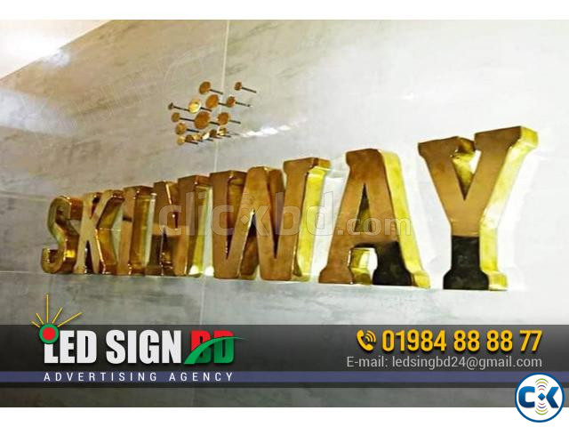 SS Acrylic Letter with RGB 3D LED Signage Working Making S large image 3