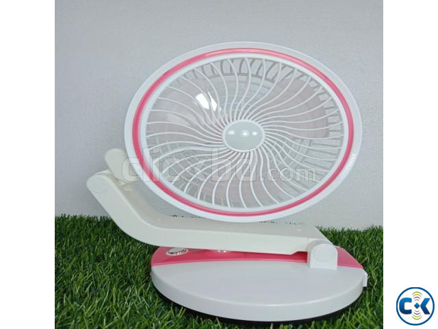 FOLDING FAN with LED LIGHT JH-2018 RECHARGEABLE FLEXIBLE large image 4