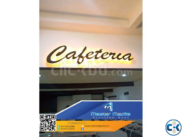 SS Plastic 3d latter Signboard making Digital Printing large image 3