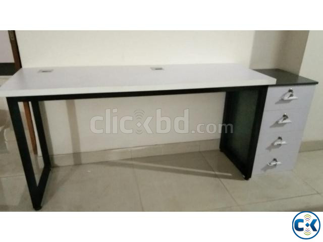Two Person Table With Drawer-UDL-OWS-003 large image 1