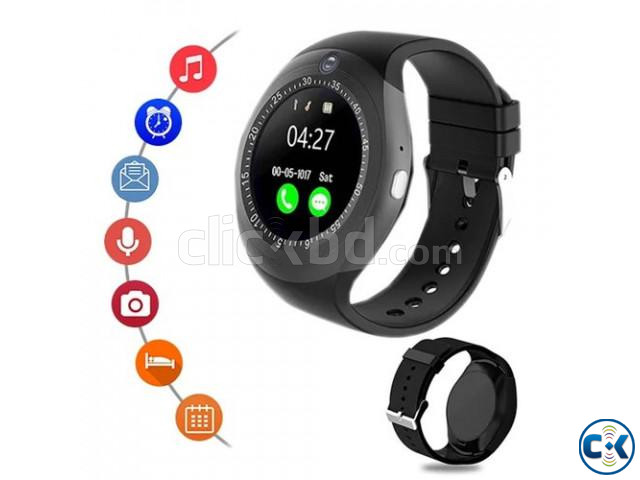 Y1S Smart Mobile Watch Touch Round Display Call Sms Camera large image 0