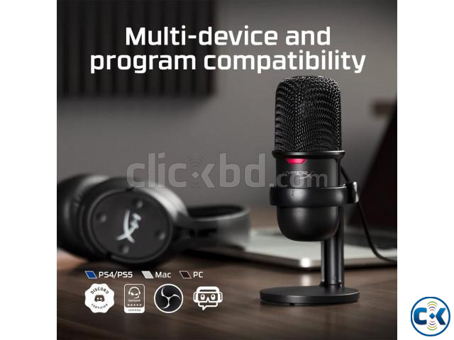 HyperX SoloCast - USB Condenser Gaming Microphone Black  large image 3