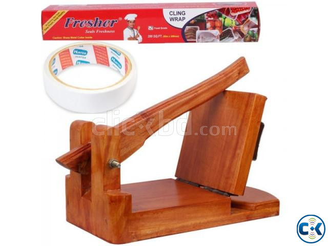 Wooden Ruti Maker with Ruti paper both side gum tape- Brow large image 0