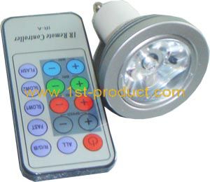 Remot control multi color sparkling light large image 0