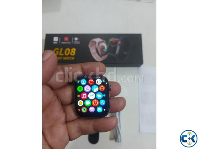 GL08 Smartwatch 1.90 Big Display Calling Option Metal Body W large image 0