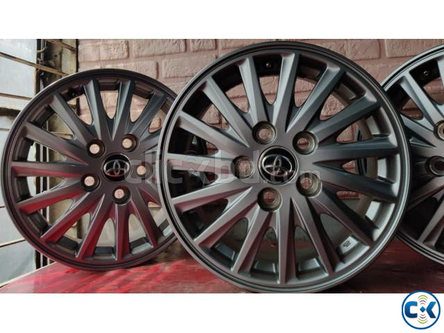 15 5 Hole Far Toyota Esquire Alloy Rims Set large image 2