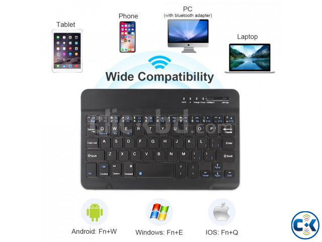 BD021 Bluetooth Keyboard 10 inch Universal Device large image 1