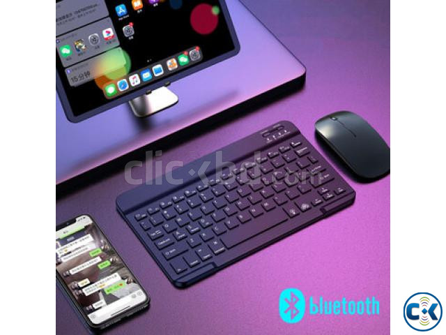 BD021 Bluetooth Keyboard 10 inch Universal Device large image 2