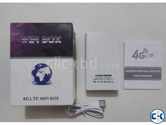 MF909 4G Wifi Pocket Router Power Bank 6800mAh With Sim Card large image 0