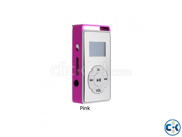 Mini AR22 Mp3 Player With LED Display - Pink large image 0