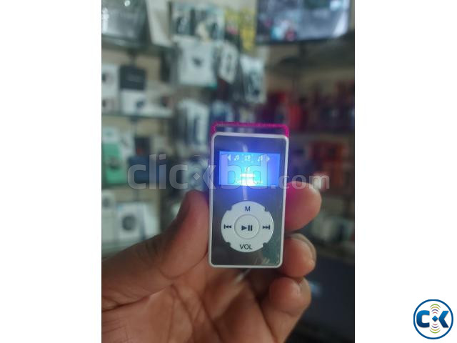 Mini AR22 Mp3 Player With LED Display - Pink large image 1