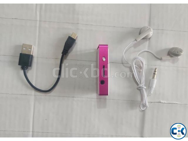 Mini AR22 Mp3 Player With LED Display - Pink large image 3