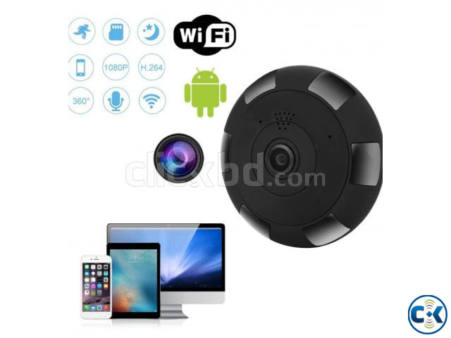 Panoramic V380 Wifi Camera Night Vision 360 Degree large image 0