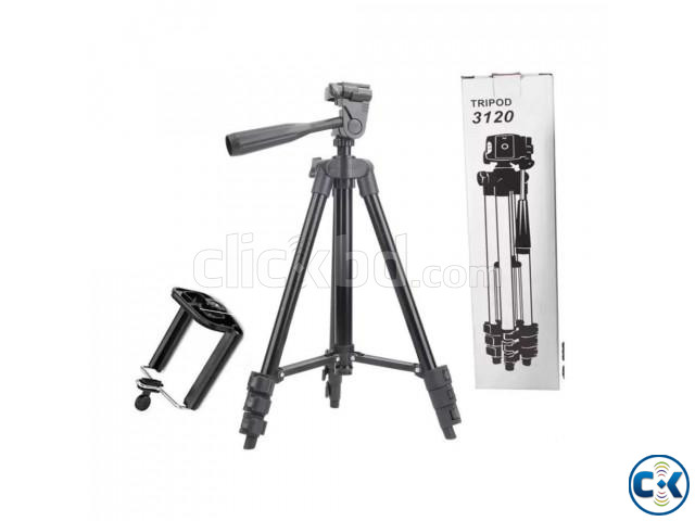 Tripod 3120 Camera Stand With Phone Holder Clip large image 0
