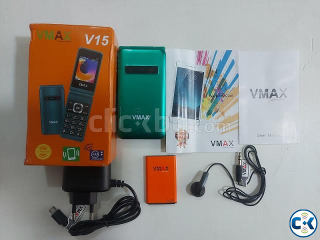 Vmax V15 Folding Phone Dual Sim With Warranty large image 3