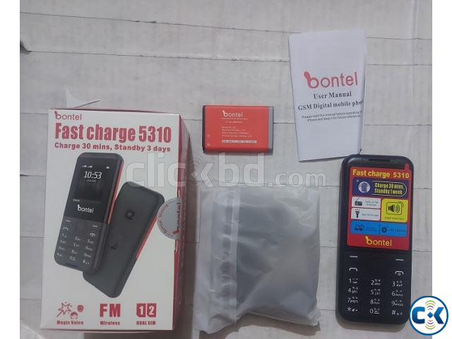 Bontel 5310 Dual Sim First Charging Phone With Warranty large image 4