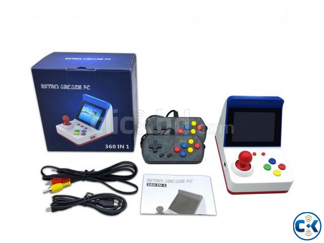 360 in 1 Mini Arcade Game With 2 Controller Game Player large image 2