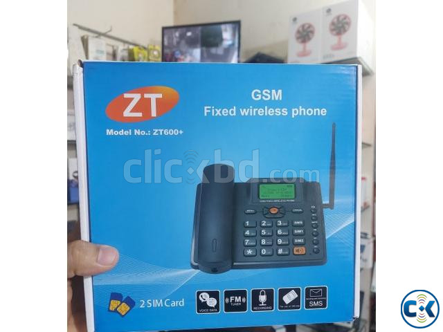 ZT600 Dual Sim Land Phone Auto Call Record FM Radio large image 1