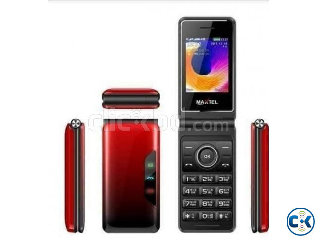 Maxtel Max 13 Folding Mobile Phone Dual Sim Wireless FM large image 2