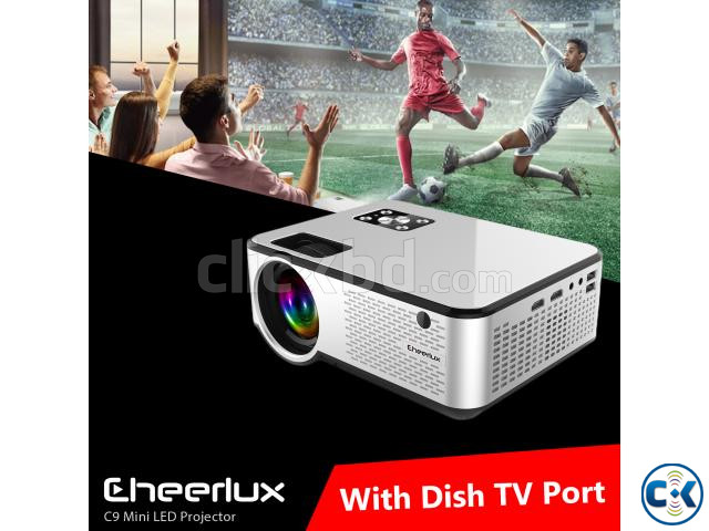 Cheerlux C9 HD Projector 2800 Lumens with Built-in TV New  large image 2