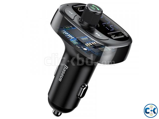 Baseus S09A Bluetooth Car Charger FM Transmitter MP3 Player large image 0