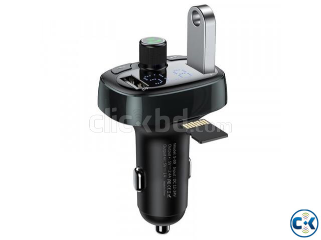 Baseus S09A Bluetooth Car Charger FM Transmitter MP3 Player large image 1