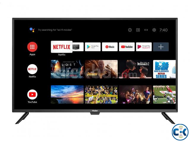 Haier 43 Bezel Less 4K Google Android Netflix TV large image 0