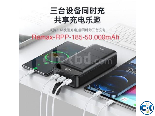 REMAX RPP-185 Fast Charging 50000mAh Power Bank - Black large image 1