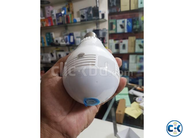 Spy Panoramic Light Bulb Wifi Camera 360 Degree large image 1