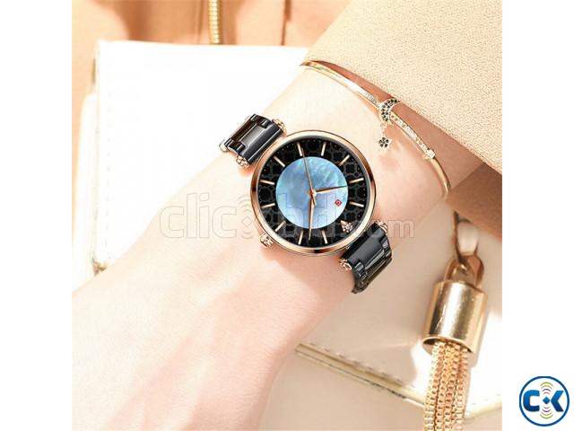 CURREN Women Watch Top Brand Luxury Black Female Waterproof large image 0