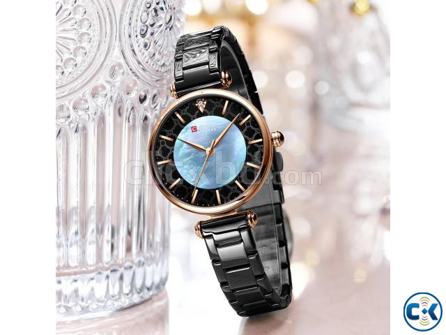 CURREN Women Watch Top Brand Luxury Black Female Waterproof large image 2