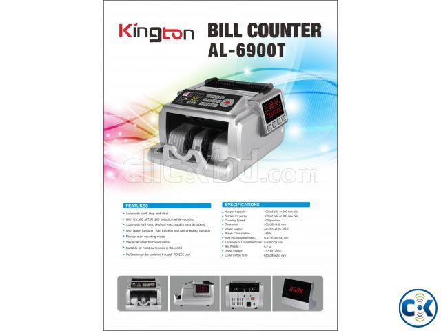 KINGTON 6900 Money Counting Machine with Fake note detector large image 0