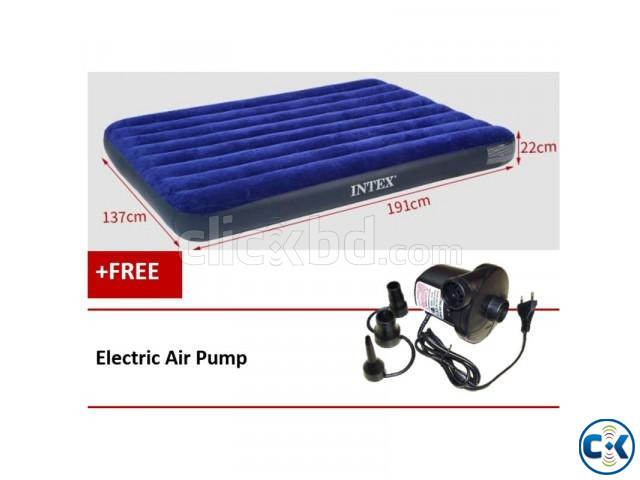 Single Air Bed Camping Mattress with Pump large image 3