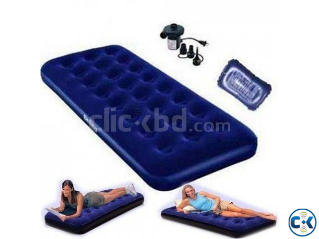 Single Air Bed Camping Mattress with Pump large image 4