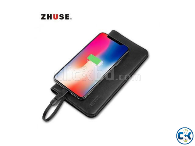 Zhuse Star River Series 3 Wireless Power Bank Leather Wallet large image 0